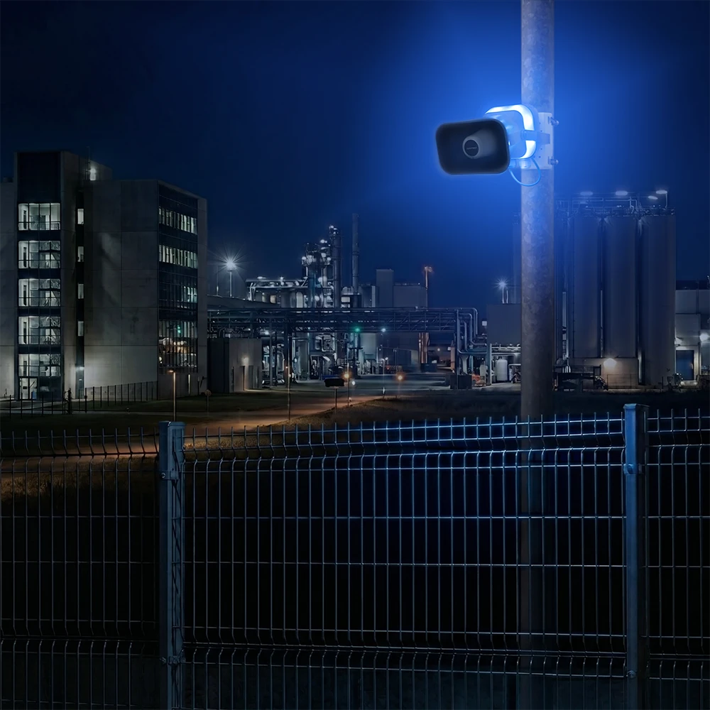 IP-Hornlautsprecher mit Blitzlicht für die Perimetersicherheit IP-Hornlautsprecher mit Blitzlicht für die Perimetersicherheit