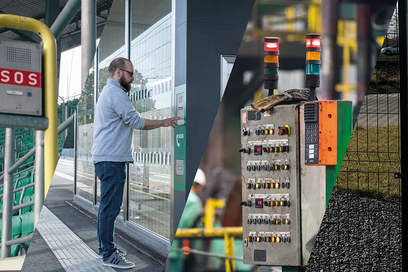 Various intercom and communication systems in industrial sites, transport hubs and access control