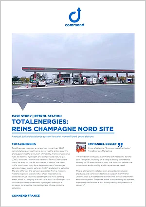 Commend Sprechanlagen verbessern Sicherheit und Effizienz an TotalEnergies Tankstelle. Eine robuste Kommunikationslösung.
