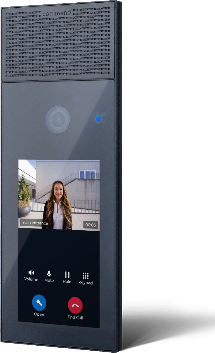 IP-Sprechstelle für Tische und Wände – schwarz ID5 TD CM-B