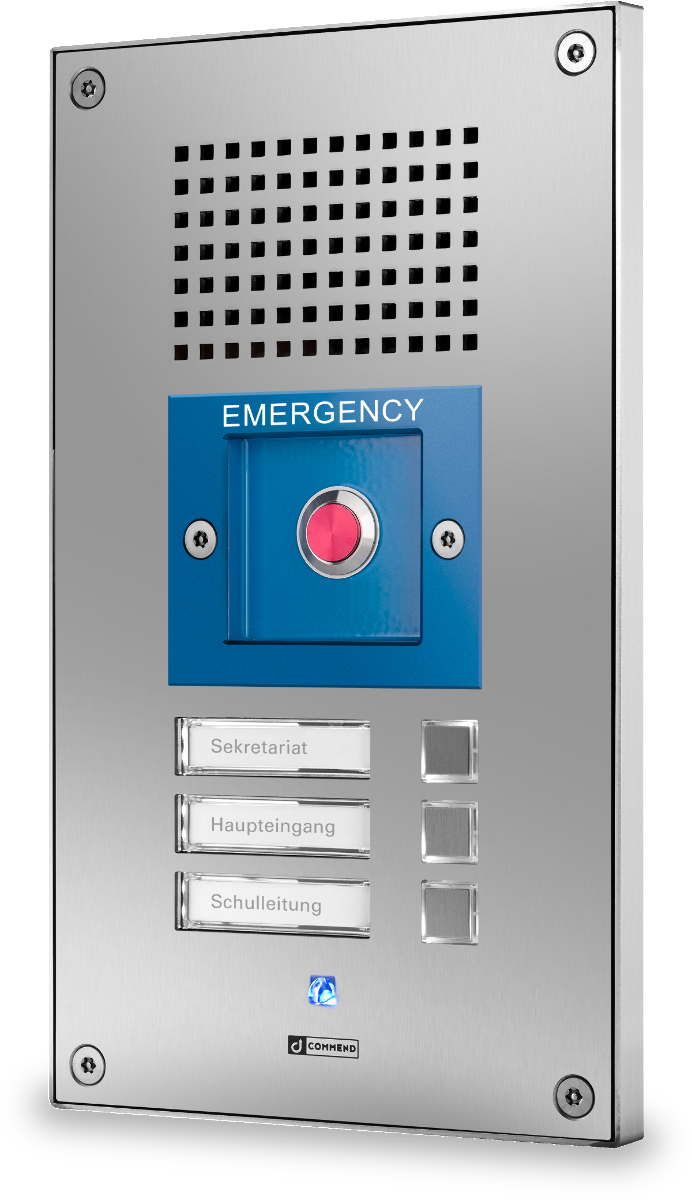 Intercom stations for indoor and outdoor use for Emergency and Danger Response Systems (EDRS) WS 203 SOS V D